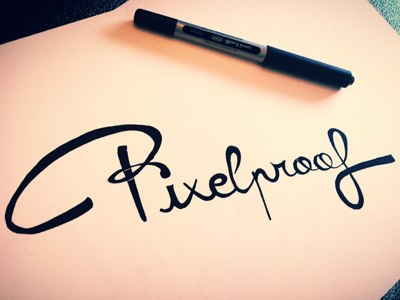 PixelProof Lettering lettering paper pen pixelproof