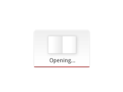 A loading indicator for an iPad app app custom ipad loading