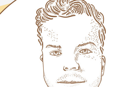 Detail of Portrait illustration portrait
