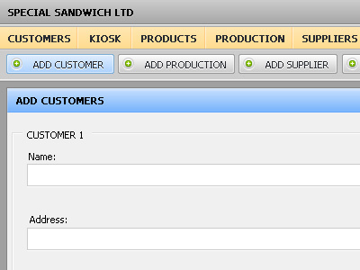 Product software ui app button management product software ui