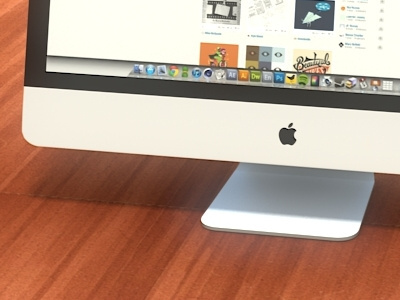 3d iMac 3d apple cinema4d freebie imac mac