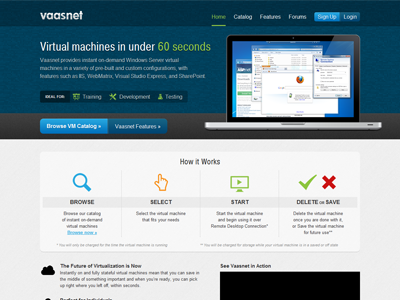 VM Host Home homepage icons macbook vm website windows