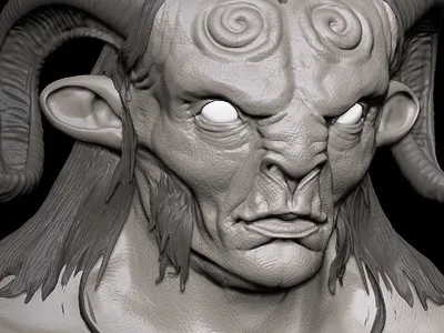 Fauno Warrior 3d character modeling design fantasy zbrush