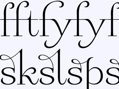 Liga-what?! Liga-who?! announcement ligatures serif swashy