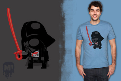Darth Side @ Threadless darth vader illustration mud star wars threadless