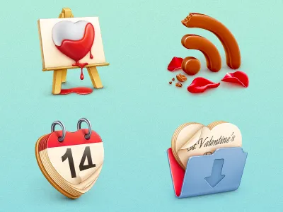 Free St. Valentine’s icon set icons illustration st. valentines day
