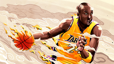 Nike "Dear Kobe" illustration motion graphics