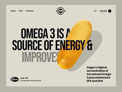 Solgar Medical Landing page 3d clinic doctor drug health healthcare homepage hospital landing page medical medicine minimal pill redesign treatment ui uidesign website