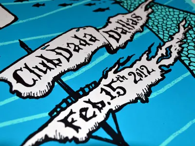 By Your Hand - update diver gigposter hand drawn type jason taylor mermaid screenprint sea type underwater