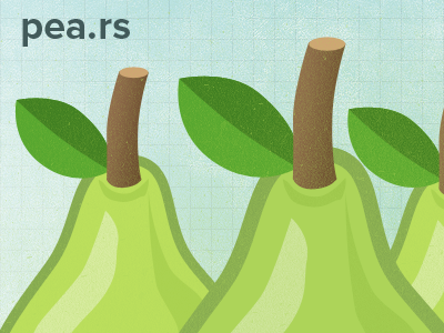 pea.rs green illustration pears proixmanova