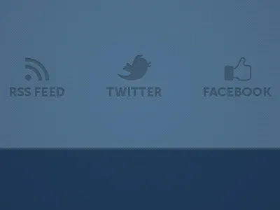 Footer Gets Social facebook footer icons rss social twitter ui