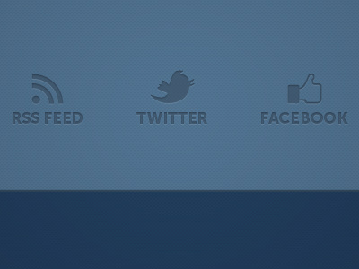 Footer Gets Social facebook footer icons rss social twitter ui