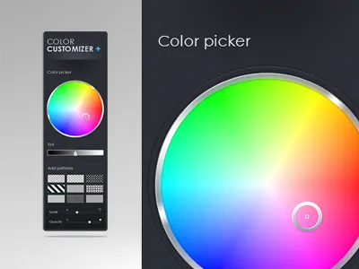 Customization Colorpicker color pattern picker tint ui ux