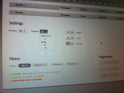 Style Guide button buttons clean interface ui user interface webapp
