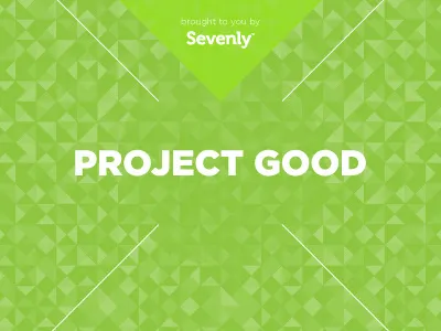 Sevenly Presents Project Good art art show art walk clean do good flyer gotham graphic design green invitation invite lines pattern poster project good sevenly simple world change