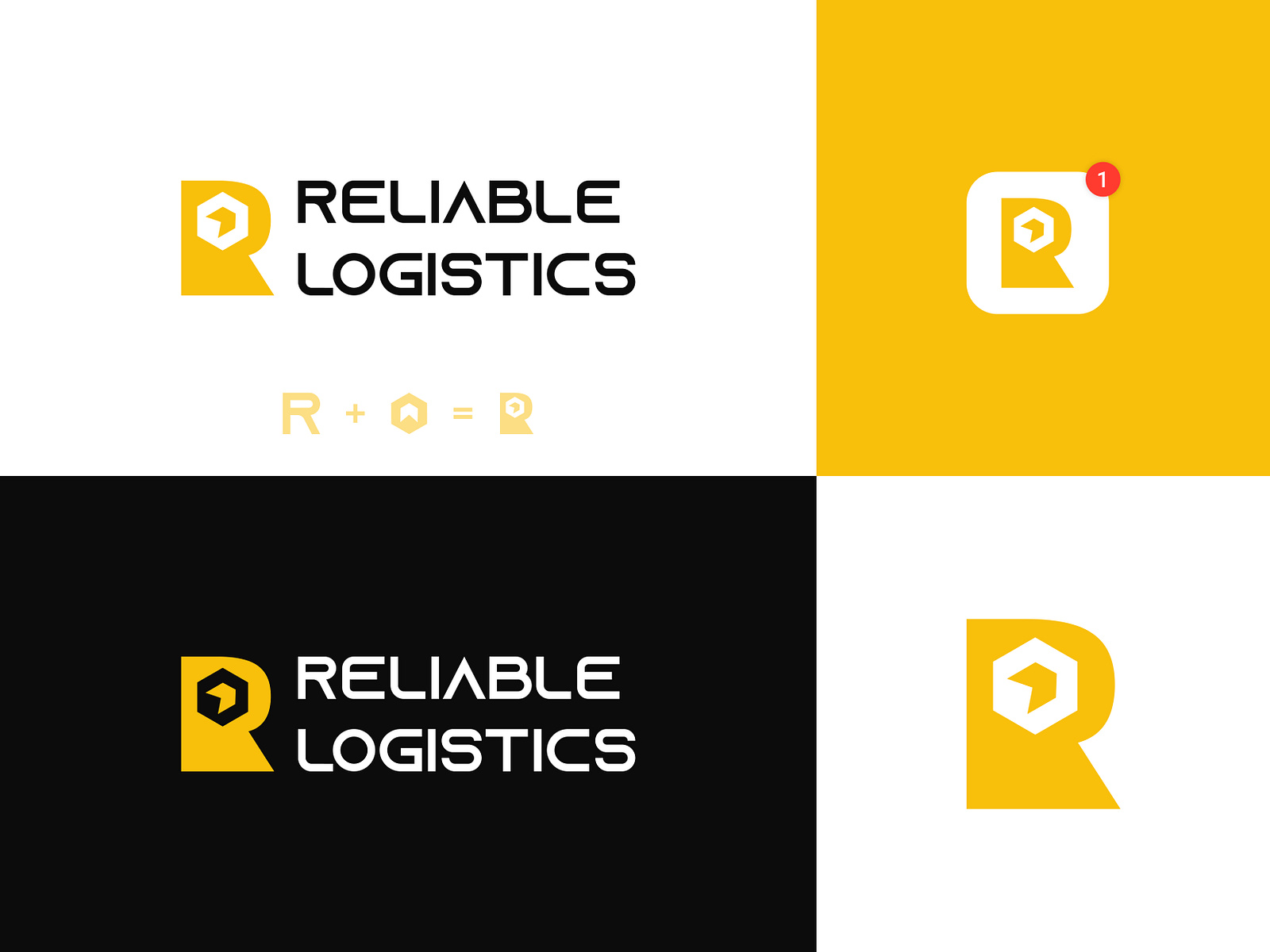 unique, business, company, letter r, logistics logo design by Rakibul ...