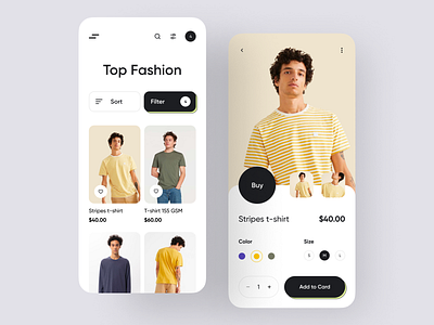 Fashion App UI design ecommerce fashion app home screen ios minimal app mobile ui modern app product shop ui ux