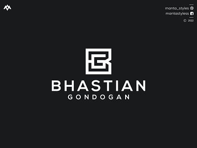 BHASTIAN GONDONGAN app bg logo branding design gb initial logo gb logo icon illustration letter logo minimal ui vector