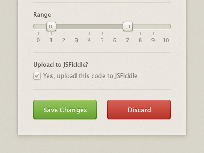 Fresh UI brown button checkbox dropdown field form fresh green radio range red slider ui