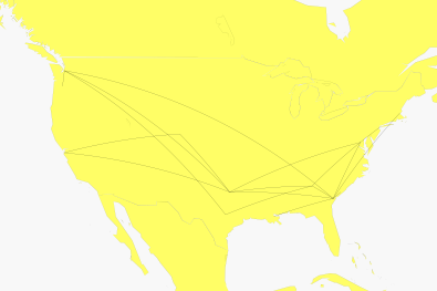 Great Circle Paths data vizualization great circle paths personal r travel