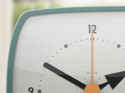 Retro Kitchen Clock clock community ios iphone labs mobile project redesign retro texture thumb thumblabs ui vintage