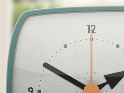 Retro Kitchen Clock clock community ios iphone labs mobile project redesign retro texture thumb thumblabs ui vintage