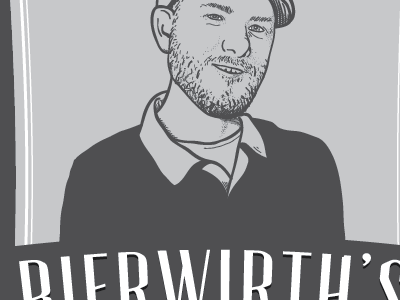 Bierwirth's Round Two beer illustration lettering portrait typography