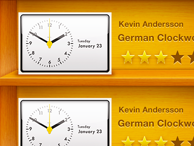 iClock: Shelves clock iclock shelf shelves star yellow