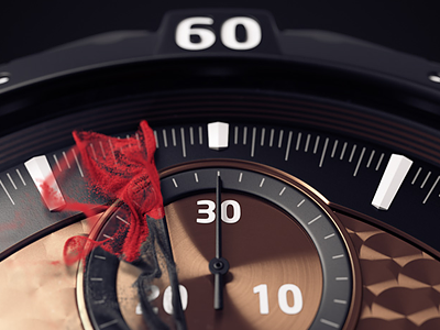 3d Watch Animation animation copper particles watch