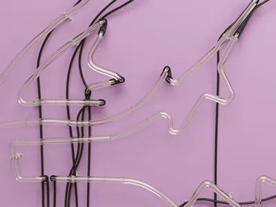 Neon Lights Off 3d lettering 3d neon c4d light poster print sign typo vray