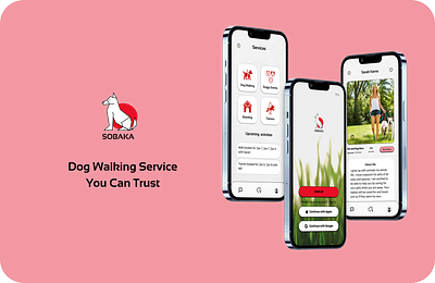 SOBAKA: Dog Walking App Case Study app