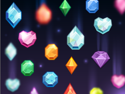Space Crystals crystals diamonds emerald jewels rainbow ruby space