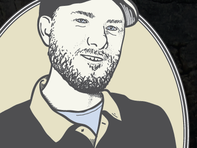 And Done beer illustration lettering portrait typography