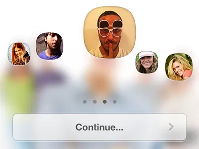 Piictu Walkthrough (tutorial) app coachmarks iphone slideshow tutorial walkthrough