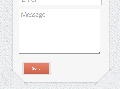 Minimal Form ajax button contact css3 cut out form message