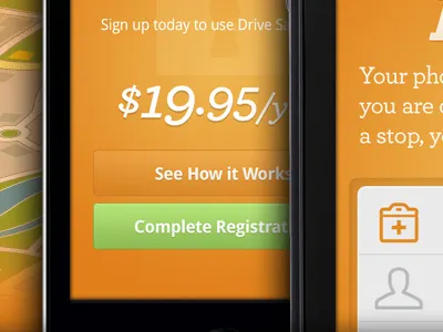 Drive Safe Mode Apps android app interface ios iphone mobile ui