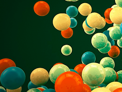 Balls 3d balls clean colorful motion render sphere