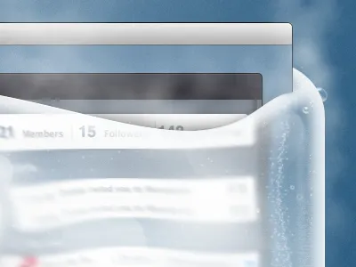 Ice blue cube ice steam water wunderkit