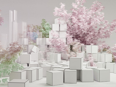 Set Design 3d c4d rizon parein set design vray