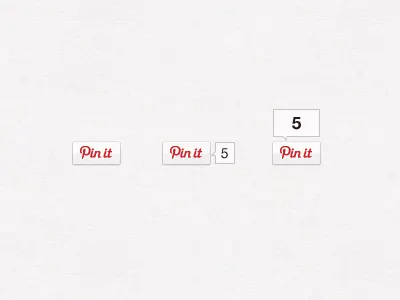 Pin It Buttons [PSD] buttons pin it pinterest psd share social media ui