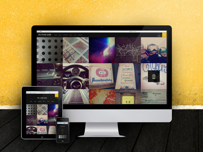 Responsive Instagram Photo Section desktop fluid grid imac instagram ipad iphone mobile photography responsive responsive webdesign textures webdesign