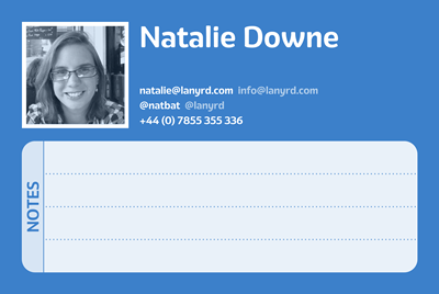 New business cards business card lanyrd