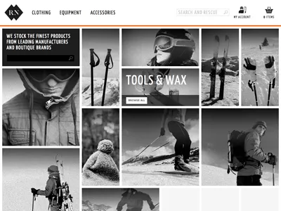 Homepage grid photography