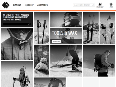 Homepage grid photography