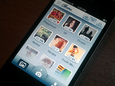 Photo App albums app ios iphone photo picture pictures shit tilted