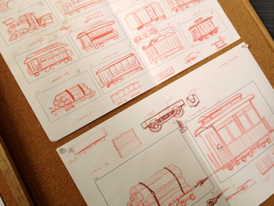 Building a Train illustration monsters train