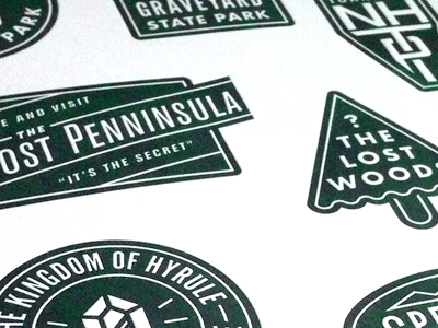 Triforce Tribute Letterpress Prints