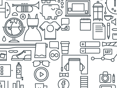 What's Your Virb About? illustration lots of stuff more stuff stuff virb website