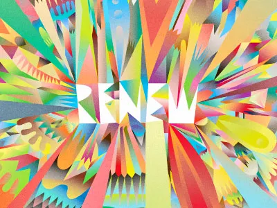 RENEW color digital vector