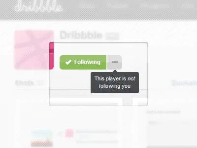 Is a Follower dribbble improvement project